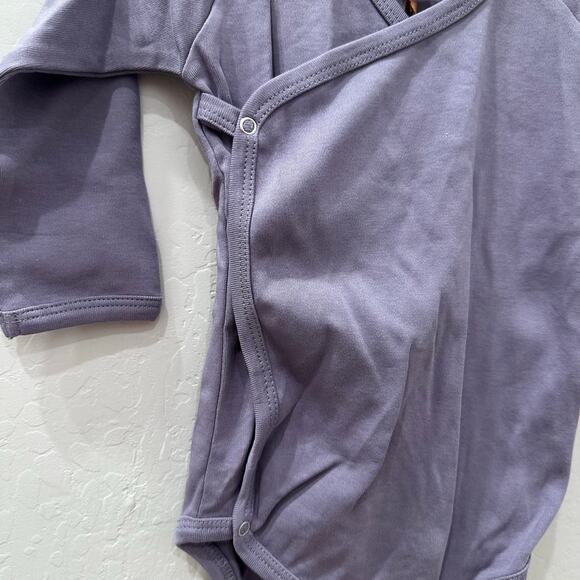 NWT Kate Quinn Lavender Purple Kimono Long Sleeve Bodysuit - Picture 2 of 6
